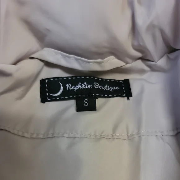 Women's Puffer Beige Jacket various sizes zip - Picture 5 of 10